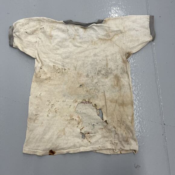 Vintage 60s Boot Hill Dodge City Kansas Ringer Baby Tee - Picture 2 of 2